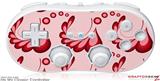 Wii Classic Controller Skin - Petals Red