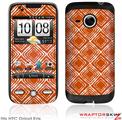 HTC Droid Eris Skin Wavey Burnt Orange