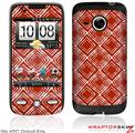 HTC Droid Eris Skin Wavey Red Dark