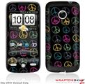 HTC Droid Eris Skin - Kearas Peace Signs Black