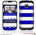 HTC Droid Eris Skin - Kearas Psycho Stripes Blue and White