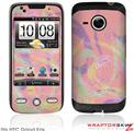HTC Droid Eris Skin - Neon Swoosh on Pink