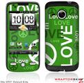 HTC Droid Eris Skin - Love and Peace Green