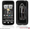 HTC Droid Eris Skin - 2010 Chevy Camaro Cyber Gray - Black Stripes on Black