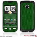 HTC Droid Eris Skin - Carbon Fiber Green