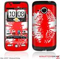 HTC Droid Eris Skin - Big Kiss White on Red