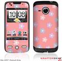HTC Droid Eris Skin - Pastel Flowers on Pink