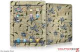 iPad Skin Flowers and Berries Blue