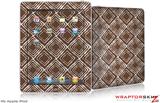 iPad Skin Wavey Chocolate Brown