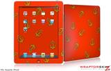 iPad Skin Anchors Away Red