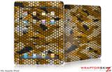 iPad Skin HEX Mesh Camo 01 Orange
