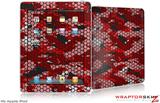 iPad Skin HEX Mesh Camo 01 Red Bright