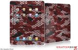 iPad Skin HEX Mesh Camo 01 Red