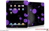 iPad Skin - Lots of Dots Purple on Black