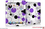 iPad Skin - Lots of Dots Purple on White
