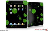 iPad Skin - Lots of Dots Green on Black