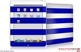 iPad Skin - Kearas Psycho Stripes Blue and White