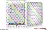 iPad Skin - Pastel Hearts on White