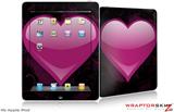 iPad Skin - Glass Heart Grunge Hot Pink