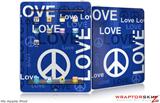 iPad Skin - Love and Peace Blue