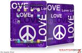 iPad Skin - Love and Peace Purple