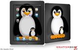 iPad Skin - Penguins on Black