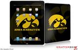 iPad Skin - Iowa Hawkeyes Tigerhawk  Gold on Black