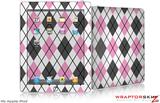 iPad Skin - Argyle Pink and Gray