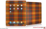 iPad Skin - Plaid Pumpkin Orange
