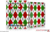 iPad Skin - Argyle Red and Green
