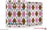 iPad Skin - Argyle Pink and Brown