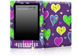 Crazy Hearts - Decal Style Skin for Amazon Kindle DX