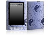 Feminine Yin Yang Blue - Decal Style Skin for Amazon Kindle DX