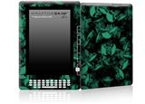 Skulls Confetti Seafoam Green - Decal Style Skin for Amazon Kindle DX