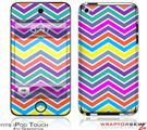 iPod Touch 4G Skin Zig Zag Colors 04