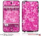 iPod Touch 4G Skin Triangle Mosaic Fuchsia