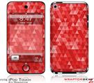 iPod Touch 4G Skin Triangle Mosaic Red