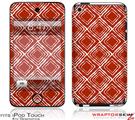 iPod Touch 4G Skin Wavey Red Dark