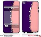iPod Touch 4G Skin Ripped Colors Purple Pink