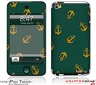 iPod Touch 4G Skin Anchors Away Hunter Green