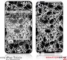 iPod Touch 4G Skin Scattered Skulls Black