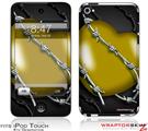 iPod Touch 4G Skin - Barbwire Heart Yellow