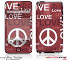 iPod Touch 4G Skin - Love and Peace Pink