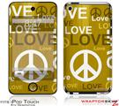 iPod Touch 4G Skin - Love and Peace Yellow