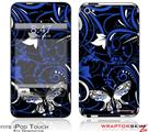 iPod Touch 4G Skin - Twisted Garden Blue and White