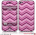 iPhone 4 Skin Zig Zag Pinks