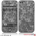 iPhone 4 Skin Triangle Mosaic Gray