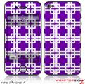 iPhone 4 Skin Boxed Purple
