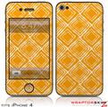 iPhone 4 Skin Wavey Orange