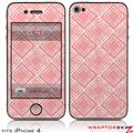 iPhone 4 Skin Wavey Pink